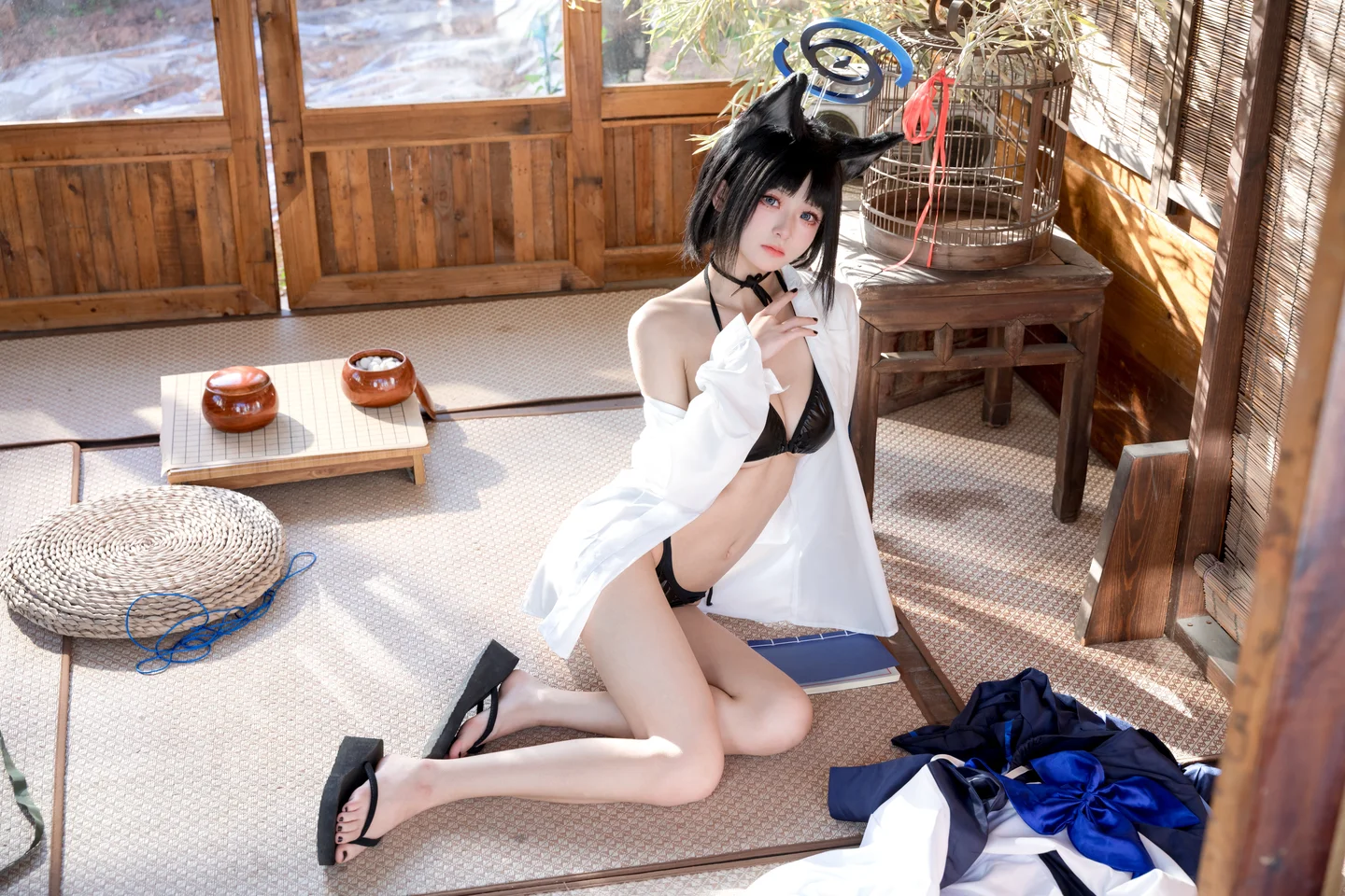 九柒喵 No.022 – 桔梗衬衫 [10P-125MB] tg@simisebaisi 【丝足阁】005.webp